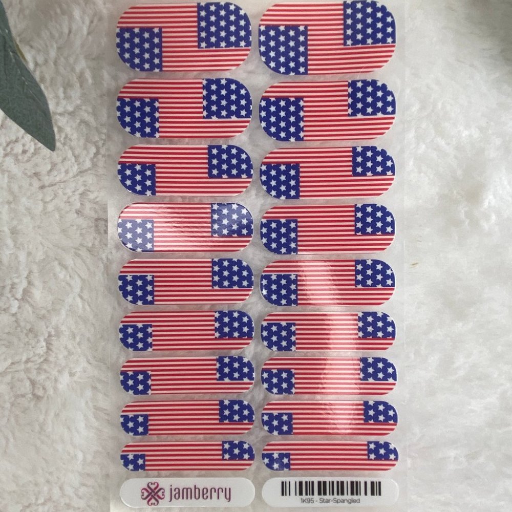 Jamberry Nail Wraps Women's Girl's - Star Spangled - Picture 2 of 3